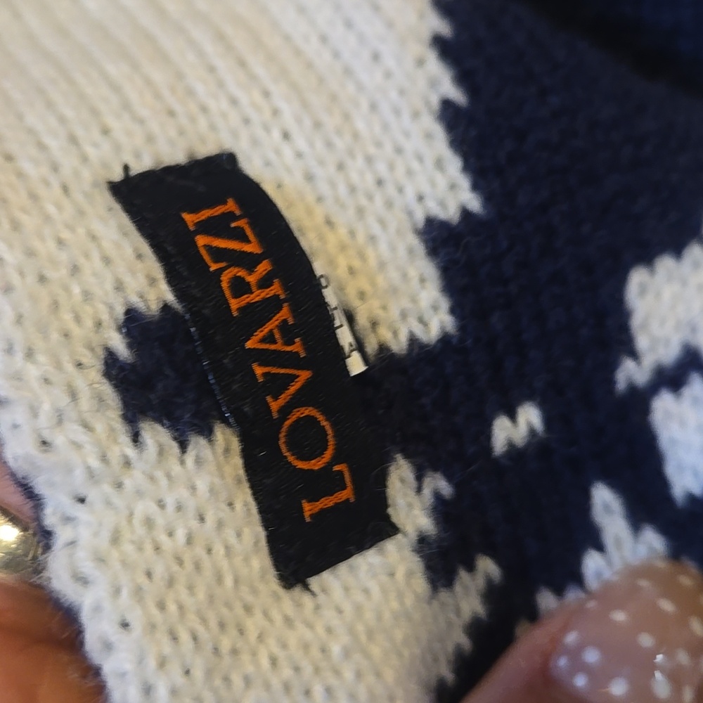 Lovarzi Unisex Festive Reindeer Reversible Knit Scarf - Picture 4 of 6